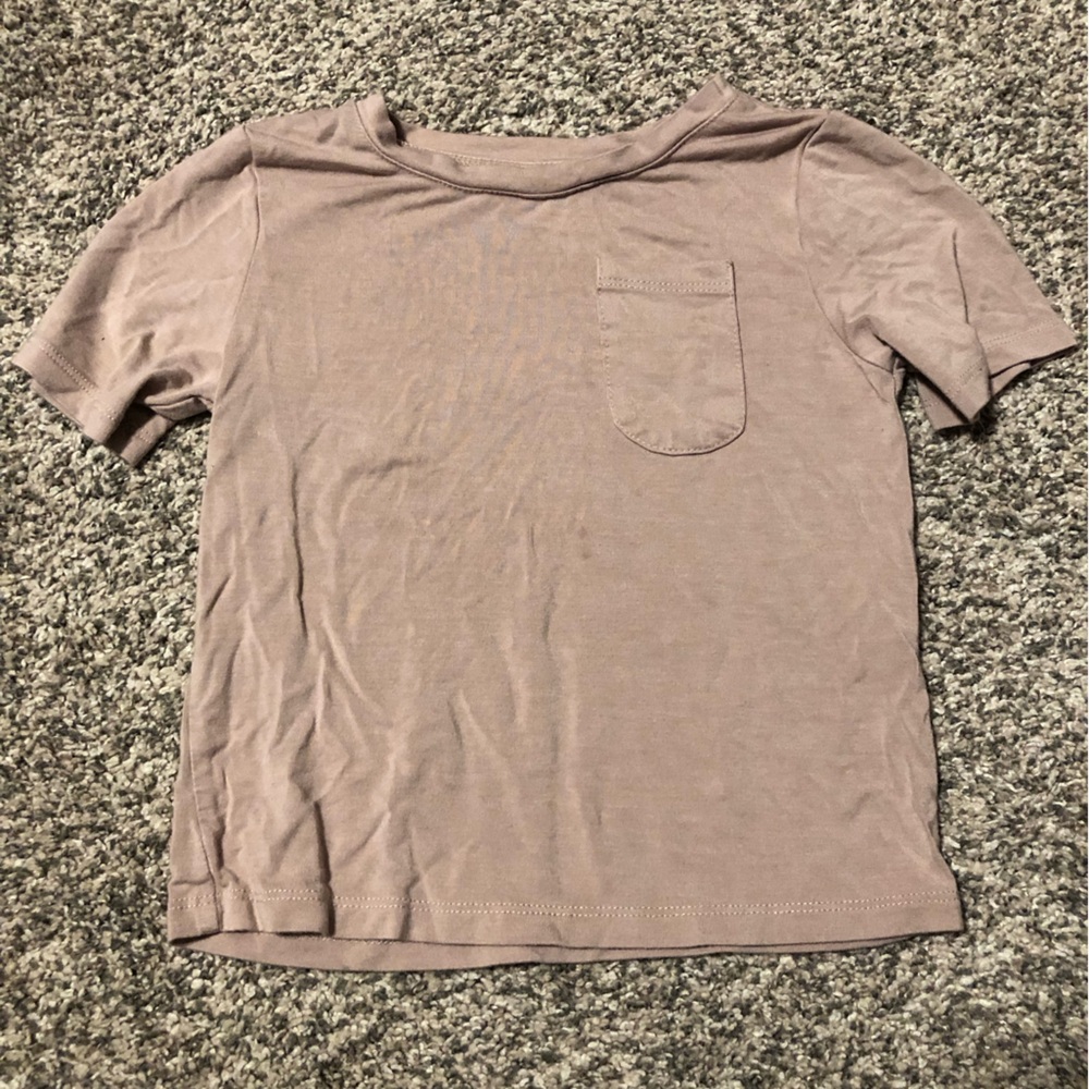 Casual Mauve T-Shirt with Pocket